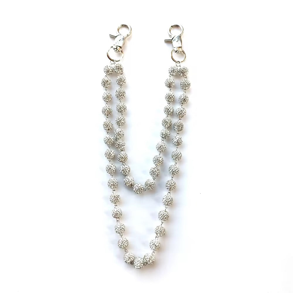 Rhinestone Athlete Beaded Belt Chain